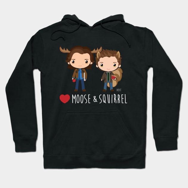 Love Moose & Squirrel - Supernatural Hoodie by KYi